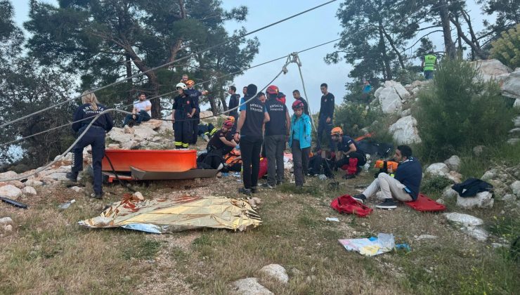 Antalya’da teleferik kabini parçalandı: 1 ölü, 10 yaralı