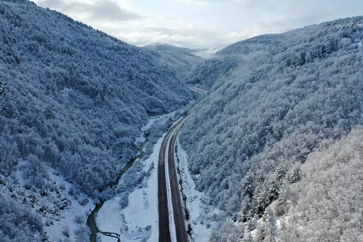 Kastamonu Ormanları Beyaza Büründü