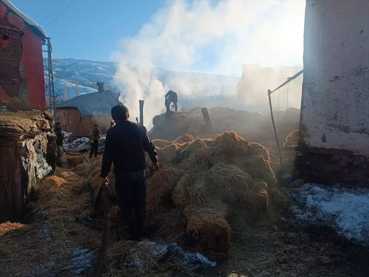 Sivas’ta Saman Yangını