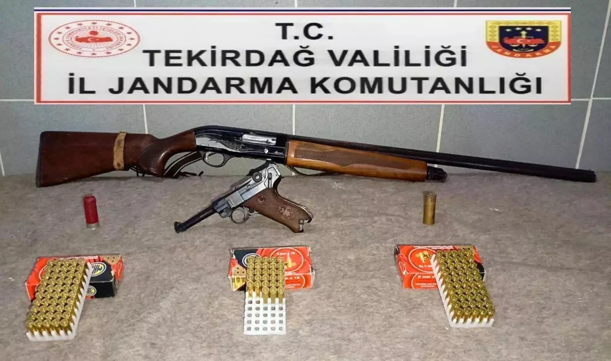 Tekirdağ’da Ruhsatsız Silah Operasyonu