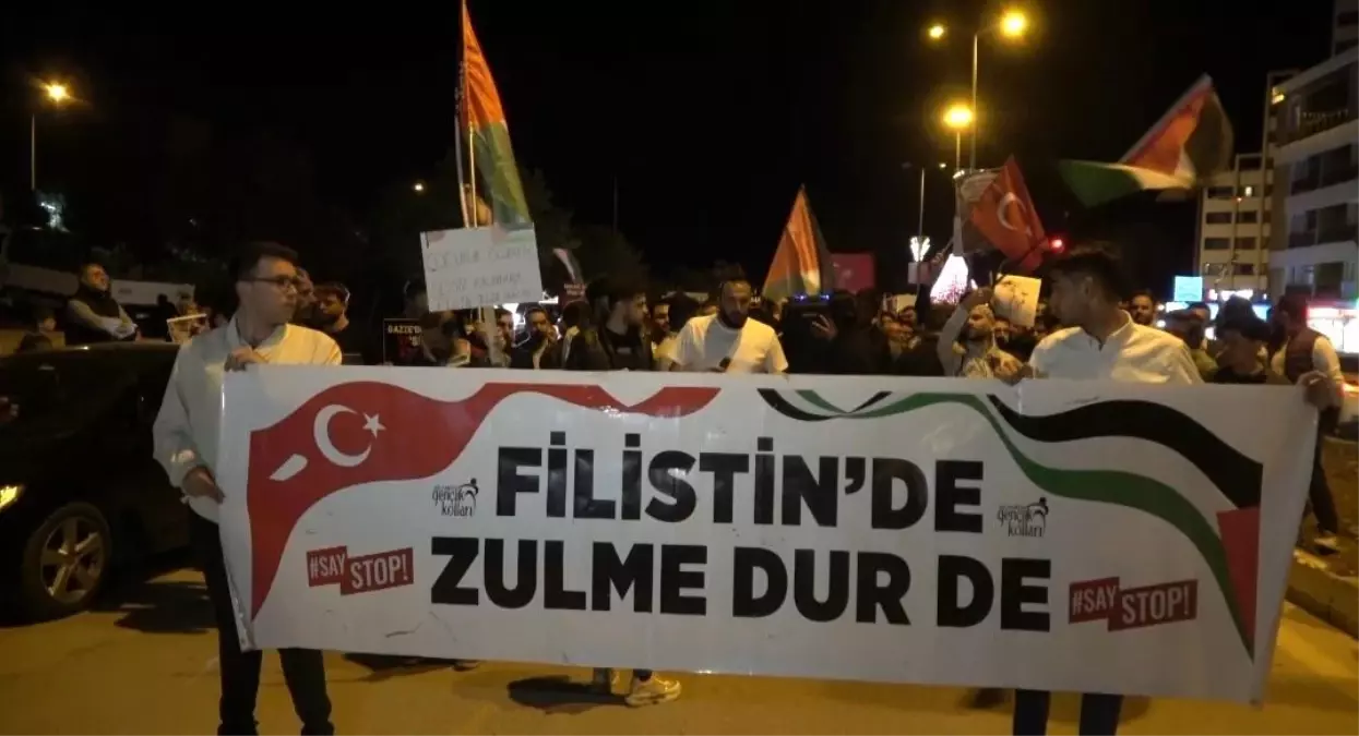 Kilis’te Filistin İçin Yürüyüş