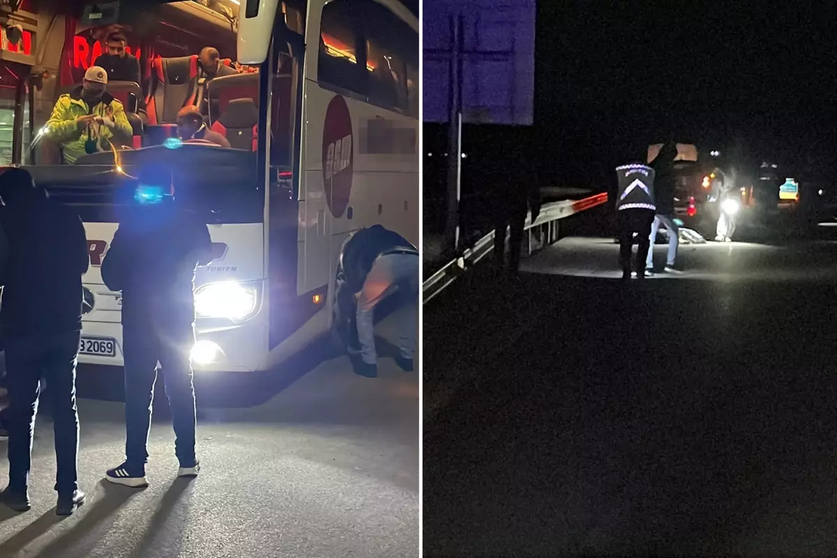 Otobüs sürücüsü kendini ihbar etti, parçalanmış ceset bulundu